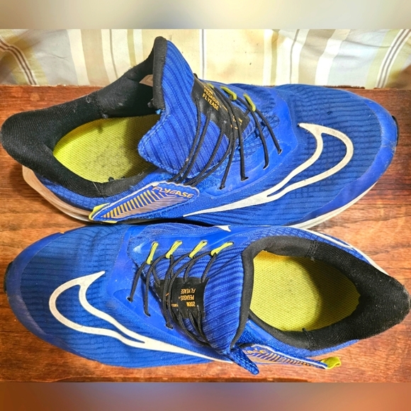 Mens Nike Fly Ease Blue Slip On Velcro Shoes Size 9 - Picture 2 of 6